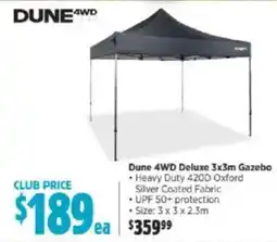 Anaconda Dune 4wd deluxe 3x3m gazebo offer