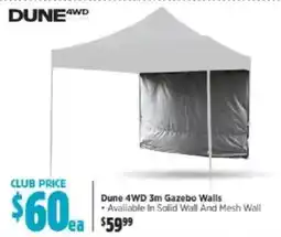 Anaconda Dune 4wd 3m gazebo walls offer
