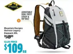 Anaconda Mountain designs outrace legacy daypack offer
