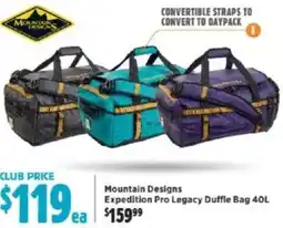 Anaconda Mountain designs expedition pro legacy duffle bag offer