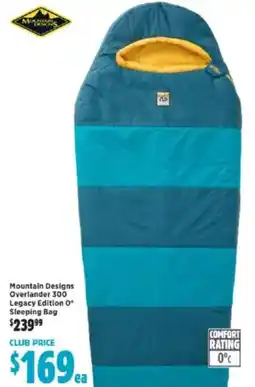 Anaconda Mountain designs overlander 300 legacy edition 0° sleeping bag offer