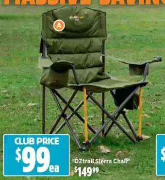 Anaconda Oztrail sierra chair offer