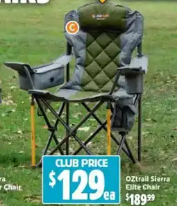 Anaconda Oztrail sierra elite chair offer