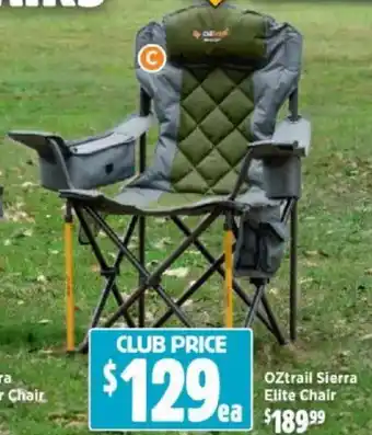 Anaconda Oztrail sierra elite chair offer