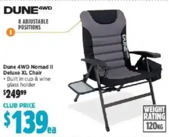 Anaconda Dune 4wd nomad ii deluxe xl chair offer