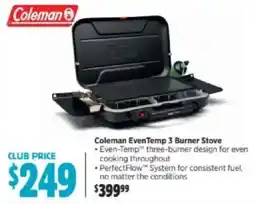 Anaconda Coleman eventemp 3 burner stove offer