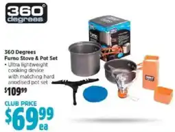 Anaconda 360 degrees furno stove & pot set offer