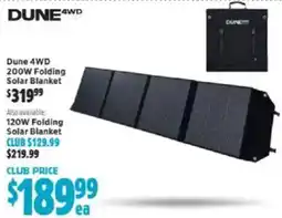 Anaconda Dune 4wd 200w folding solar blanket offer