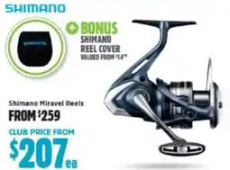 Anaconda Shimano miravel reels offer