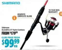 Anaconda Shimano quickfire xt spin combos offer