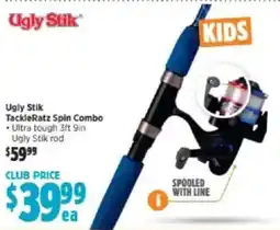 Anaconda Ugly stik tackle ratz spin combo offer