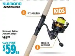 Anaconda Shimano raider junior combo offer
