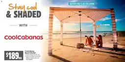 Anaconda Coolcabana beach shelter offer