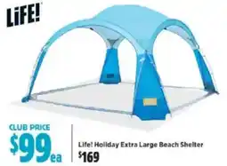 Anaconda Life! holiday extra large beach shelter offer