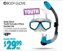 Anaconda Body glove youth tornado 2 piece snorkel set offer