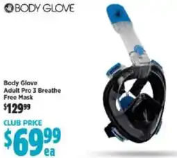 Anaconda Body glove adult pro 3 breathe free mask offer