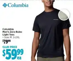 Anaconda Columbia men's zero rules light tees offer
