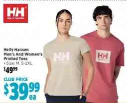 Anaconda Helly hansen men's and women's printed tees offer