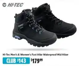 Anaconda Hi-tec men's & women's fast hike waterproof mid hiker offer