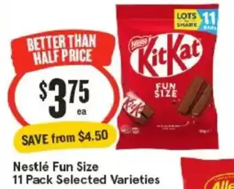 Nestlé fun size 11 pack selected varieties