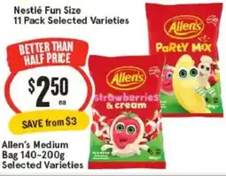IGA Allen's medium bag selected varieties offer