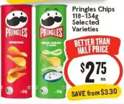 IGA Pringles chips selected varieties offer