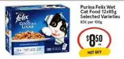 IGA Purina felix wet cat food selected varieties offer