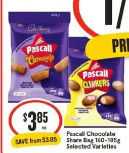 IGA Pascall chocolate share bag selected varieties offer