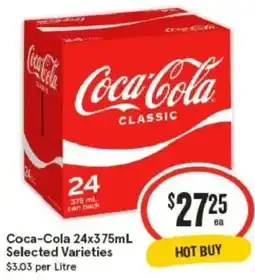 IGA Coca-cola selected varieties offer