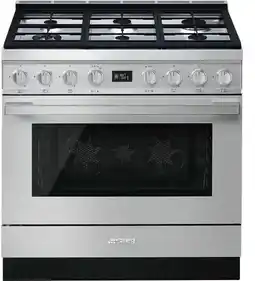 Designer Appliances Smeg 90cm 'Portofino' Pyrolytic Induction Freestanding Cooker offer