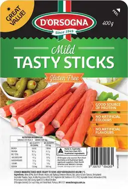 IGA D’Orsogna Tasty Sticks 400g Selected Varieties offer