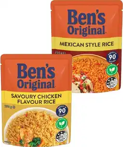 IGA Ben’s Original Flavoured Rice 240‑250g Selected Varieties offer