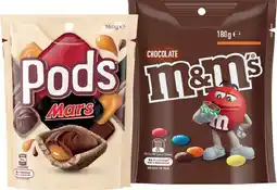 IGA M&M’s 130‑180g, Pods 160g or Maltesers 120‑140g Share Pack Selected Varieties offer