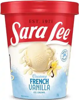 IGA Sara Lee Ice Cream 1 Litre Selected Varieties offer