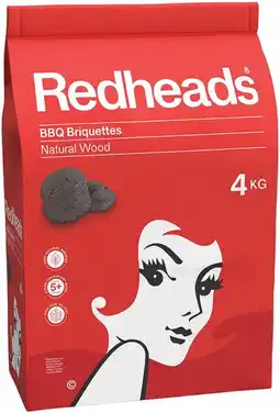 IGA Redheads BBQ Briquettes 4kg offer