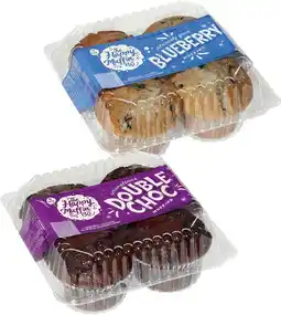 IGA The Happy Muffin Co. Muffins 4 Pack Selected Varieties offer