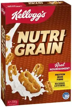 IGA Kellogg’s Nutri‑Grain 290g, Sultana Bran 420g or Original Special K 300g offer
