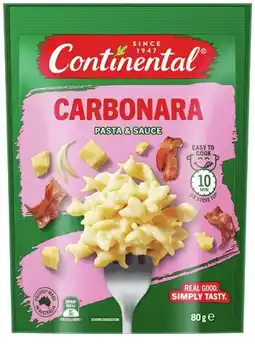 IGA Continental Pasta & Sauce 80‑105g Selected Varieties offer