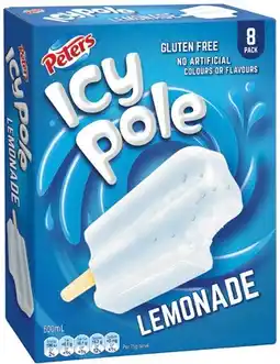 IGA Peters Icy Pole 8 Pack Selected Varieties offer