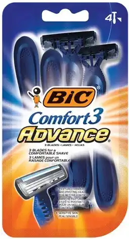 IGA BIC Comfort 3 Advance Razors 4 Pack offer