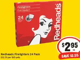 IGA Redheads Firelighters offer
