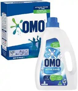 IGA OMO Laundry Liquid 2 Litre, Powder 2kg or Capsules 28 Pack Selected Varieties offer
