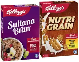 IGA Kellogg’s Nutri‑Grain 290g, Sultana Bran 420g or Special K Original 300g offer