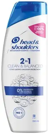 IGA Head & Shoulders 2 in 1 Shampoo + Conditioner 350mL Selected Varieties offer