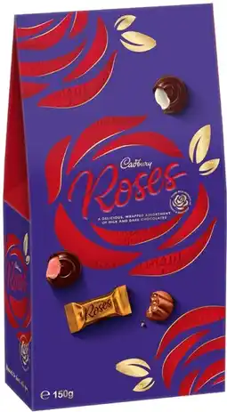 IGA Cadbury Chocolate Roses Gift Bag 150g offer