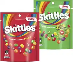 IGA Skittles Share Bag 120‑200g Selected Varieties offer