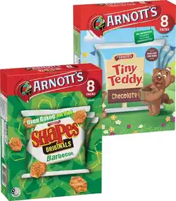 IGA Arnott’s Shapes, Tiny Teddy or Minis Multipack 7‑8 Pack Selected Varieties offer