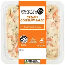 IGA Community Co Creamy Coleslaw Salad 250g offer