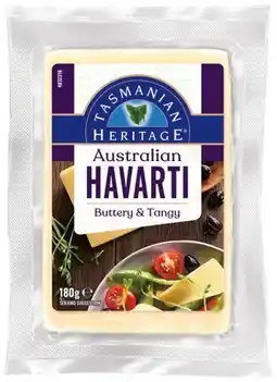 IGA Tasmanian Heritage Cheese 180g Selected Varieties offer