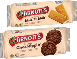 IGA Arnott’s Sweet Biscuits 250g or Smith’s Crackers 160g Selected Varieties offer